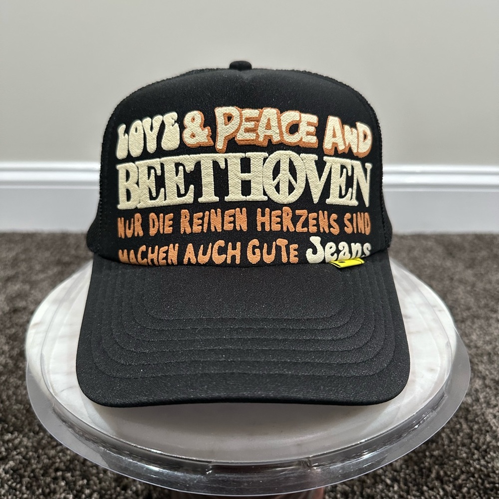 Kapital Kountry Love & Peace and Beethoven Trucker Black Hat